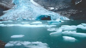 Derretimento de gelo na Noruega