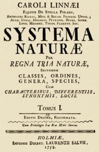 Lineu - Systema naturæ