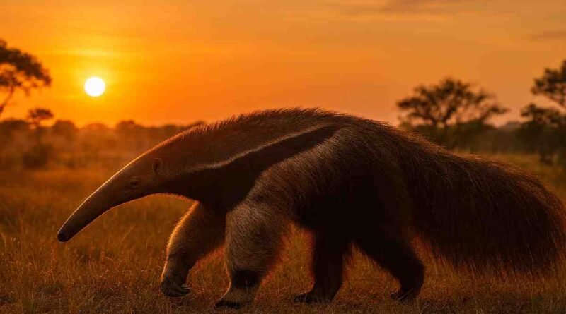 Impacto das mudanças climáticas nas espécies endêmicas brasileiras - tamandua-bandeira